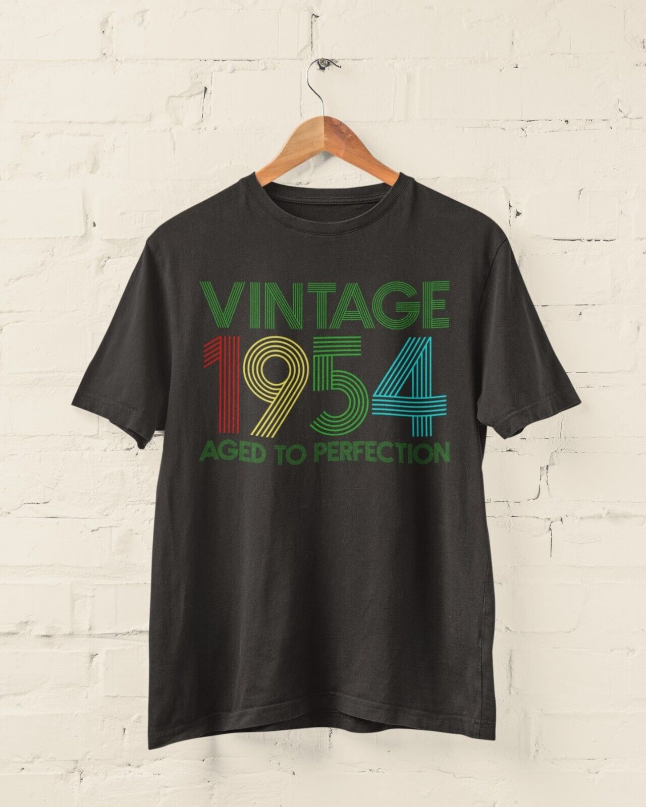 70th Birthday in 2024 T Shirt Vintage 1954 Aged To Perfection Gift IdeGalaxy Tees