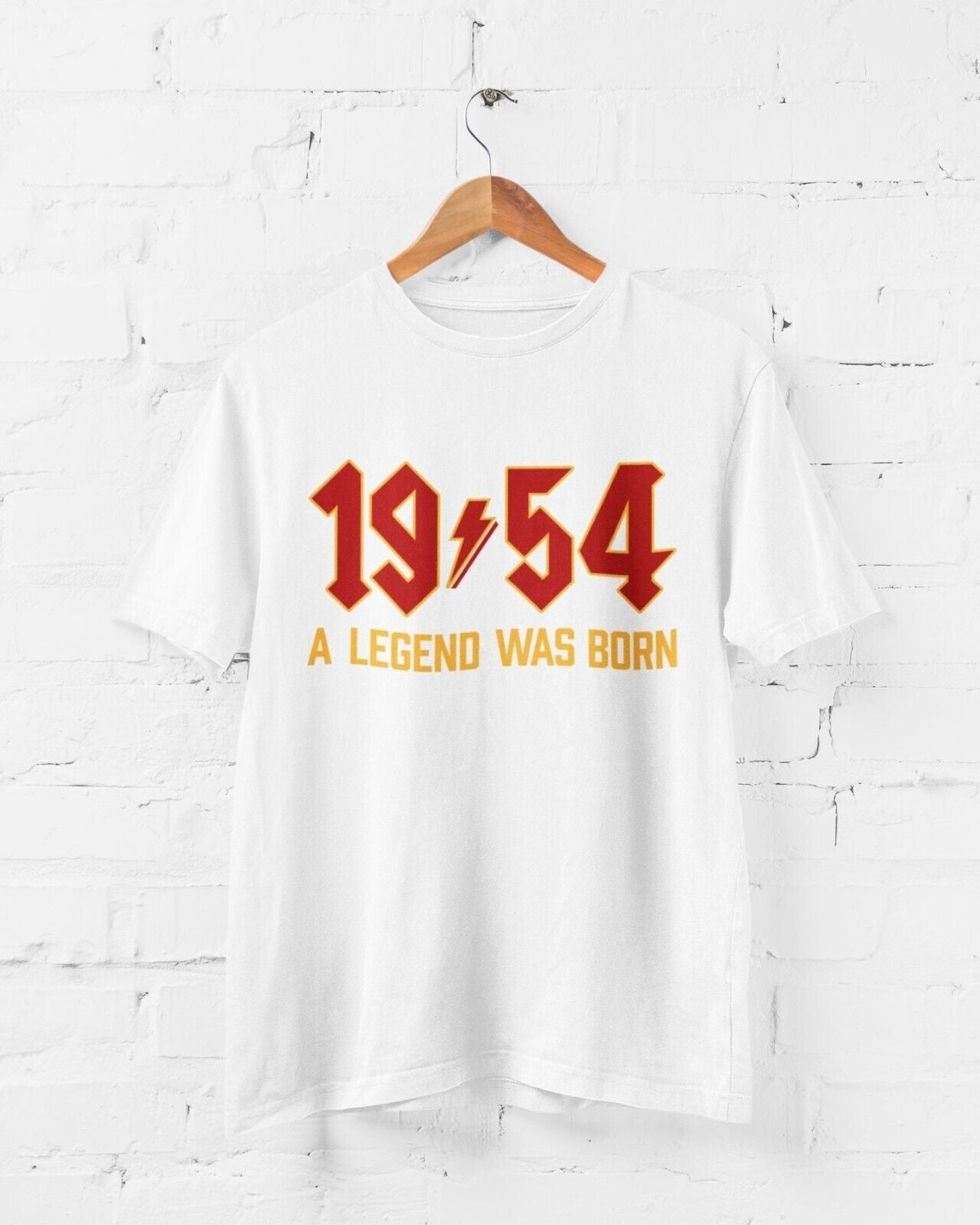 70th T Shirt 1954 A Legend Was Born With Name on Back For 2024 BirthdaGalaxy Tees