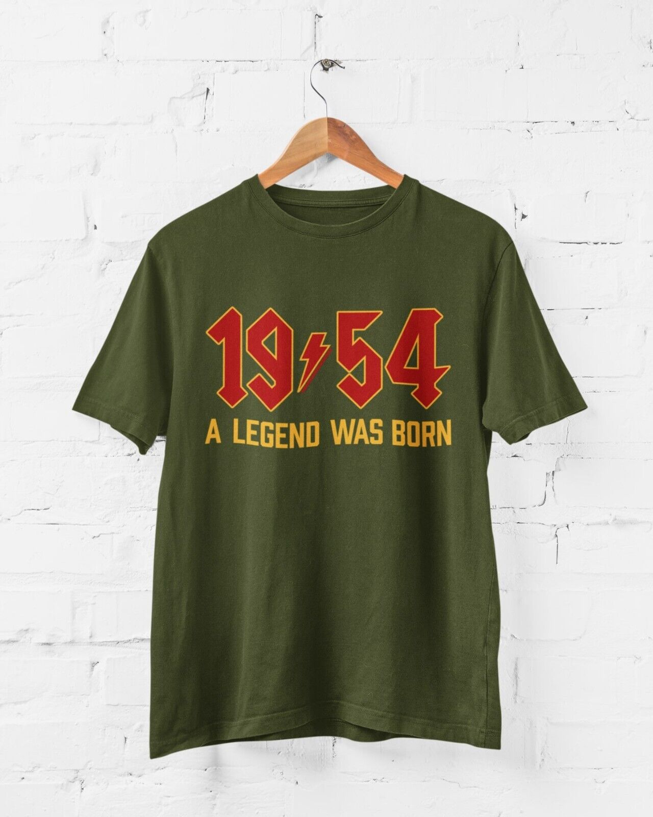 70th T Shirt 1954 A Legend Was Born With Name on Back For 2024 BirthdaGalaxy Tees