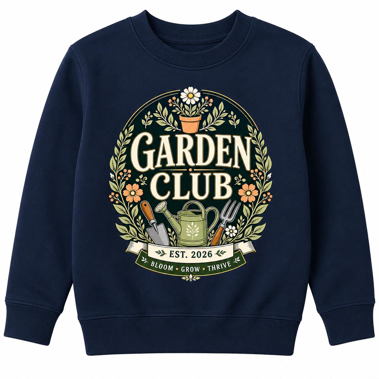 Kids Garden Club Sweatshirt Vintage Gardening Gift Boys Girls Little Gardener Plant Lover Jumper