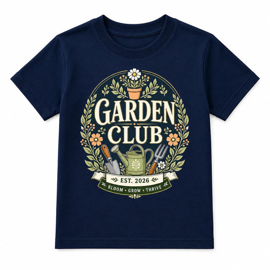 Kids Garden Club T-Shirt Vintage Gardening Gift T-Shirt Boys Girls Little Gardener Top - Galaxy Tees