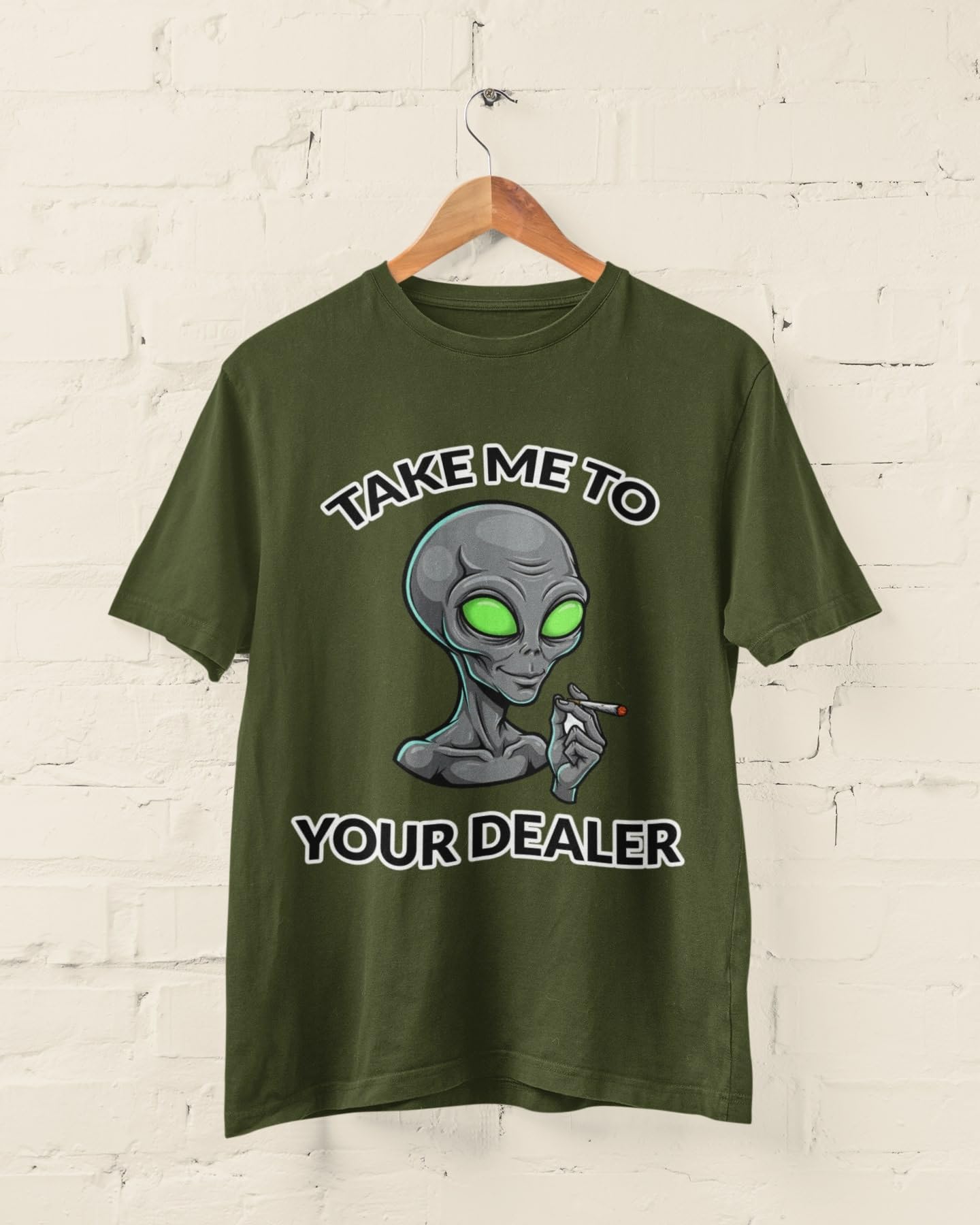 Galaxy Tees Take Me To Your Dealer Alien T-Shirt Funny UFO Space Tee - Galaxy Tees