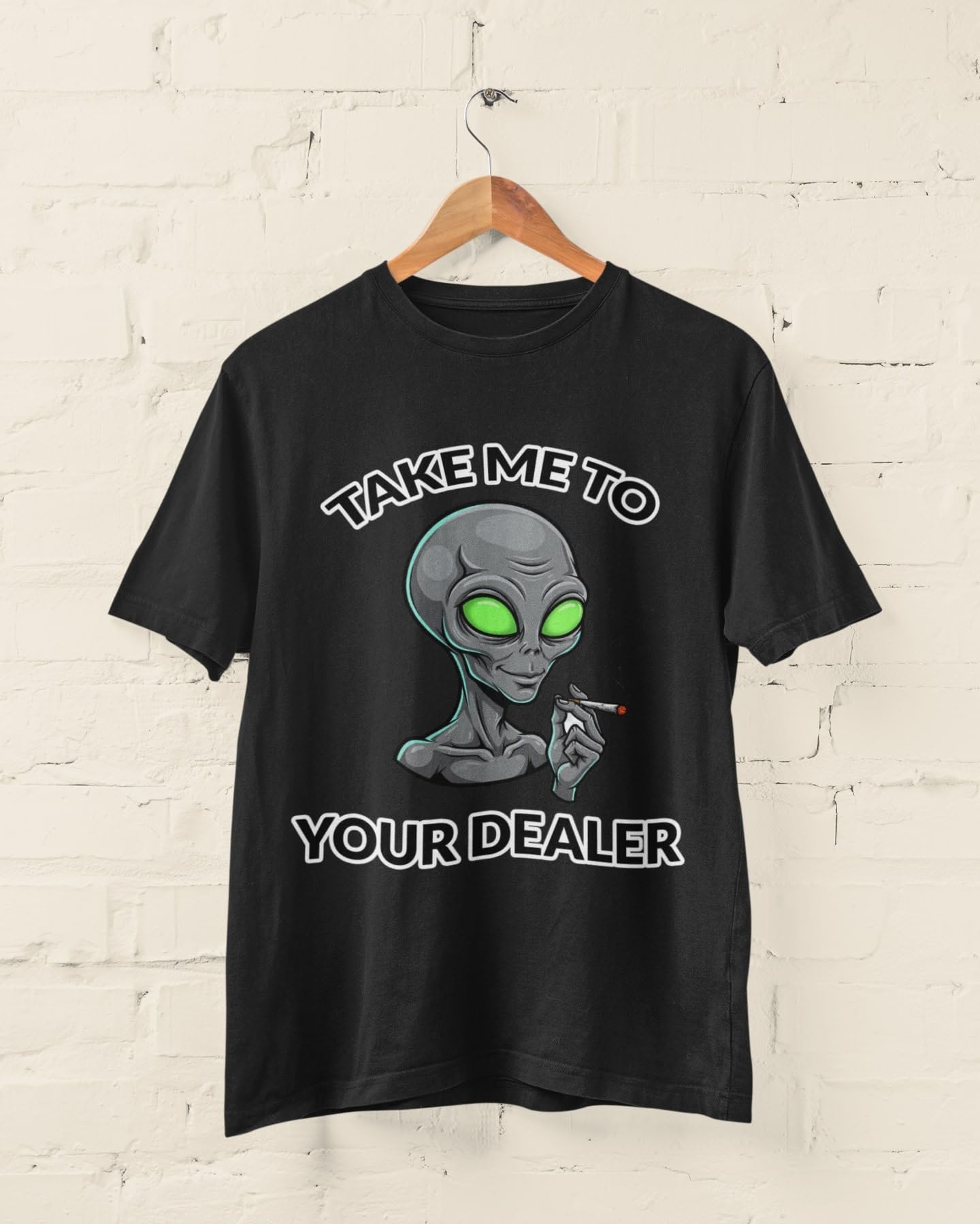 Galaxy Tees Take Me To Your Dealer Alien T-Shirt Funny UFO Space Tee - Galaxy Tees