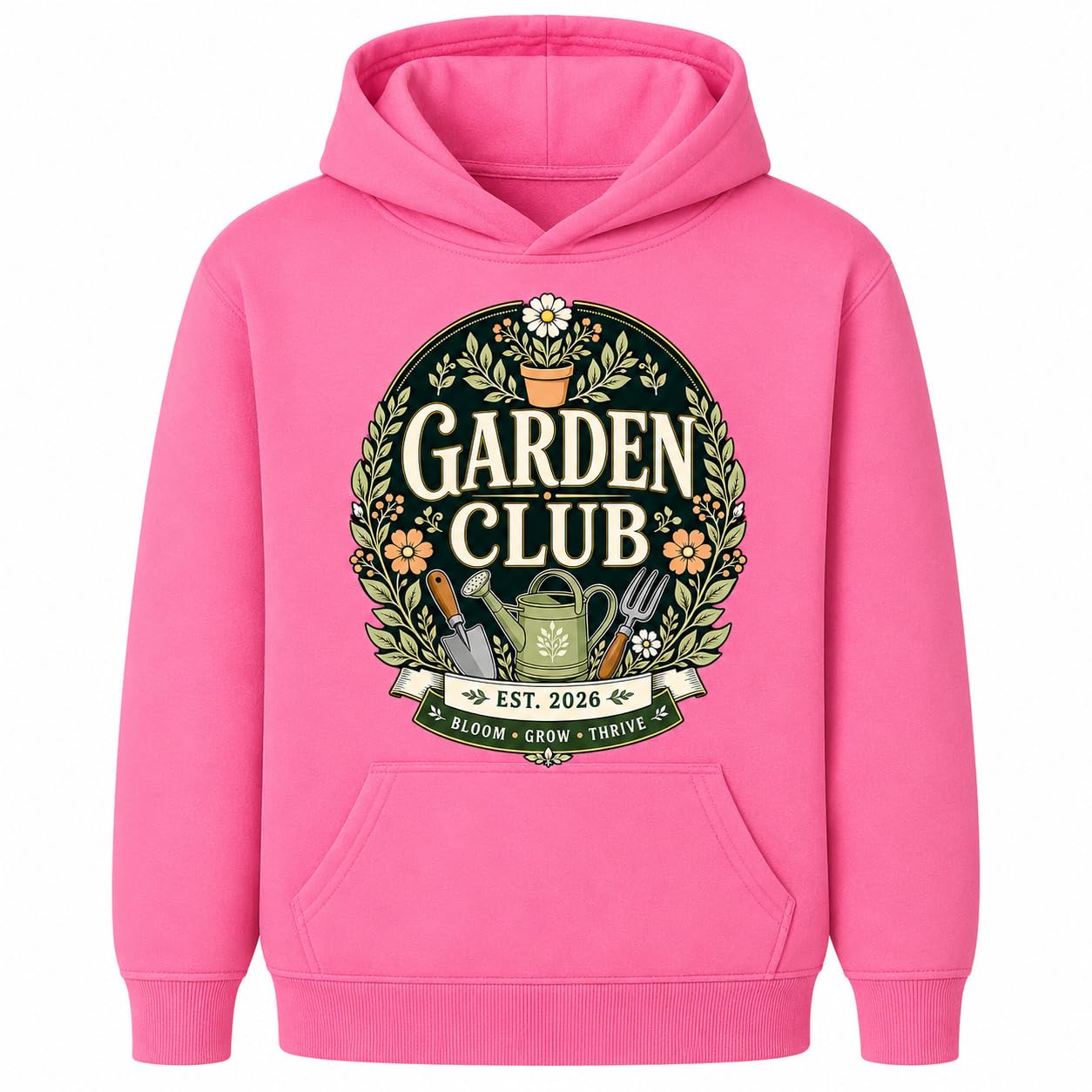 Kids Garden Club Hoodie Vintage Gardening Gift Boys Girls Little Gardener Plant Lover Sweatshirt - Galaxy Tees