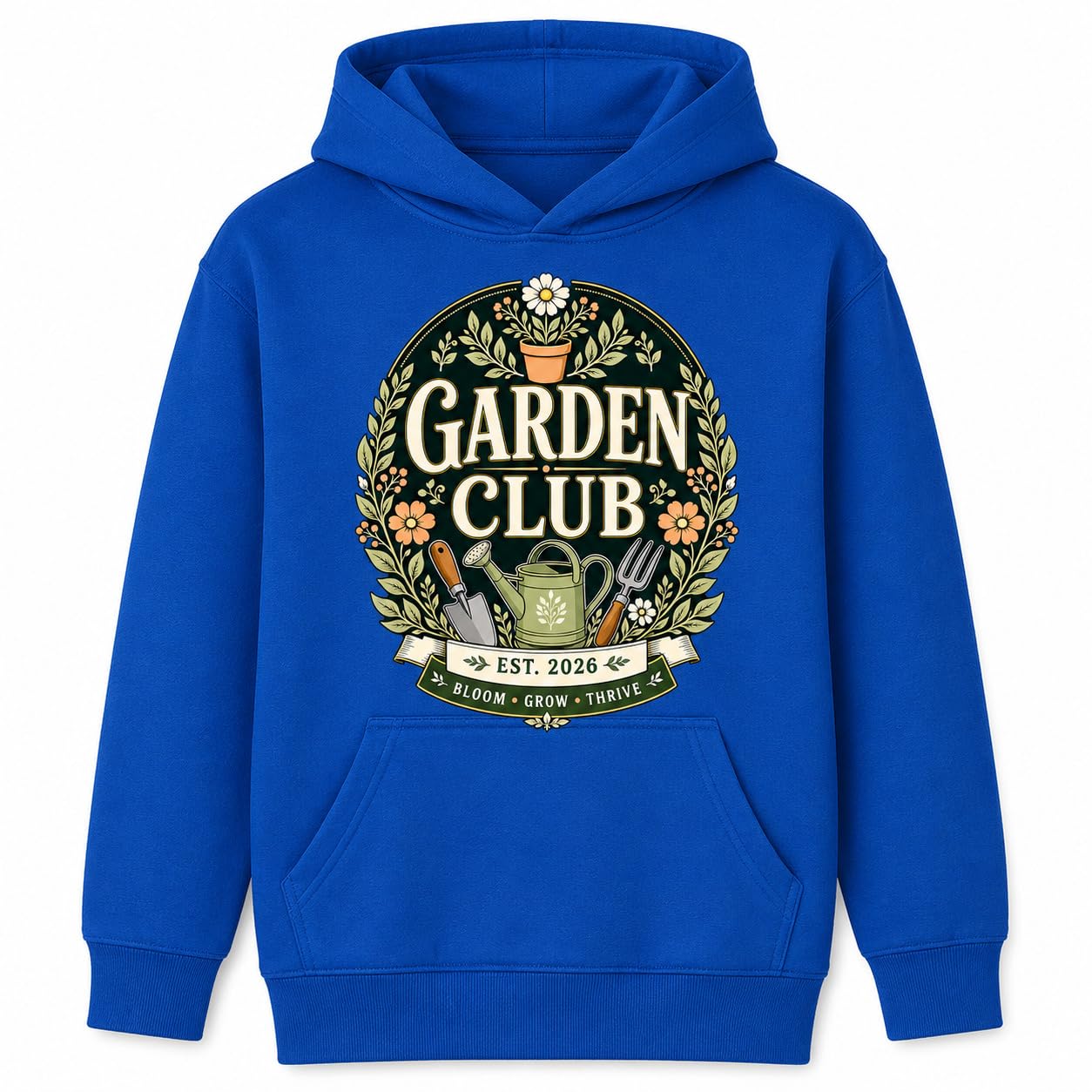 Kids Garden Club Hoodie Vintage Gardening Gift Boys Girls Little Gardener Plant Lover Sweatshirt - Galaxy Tees