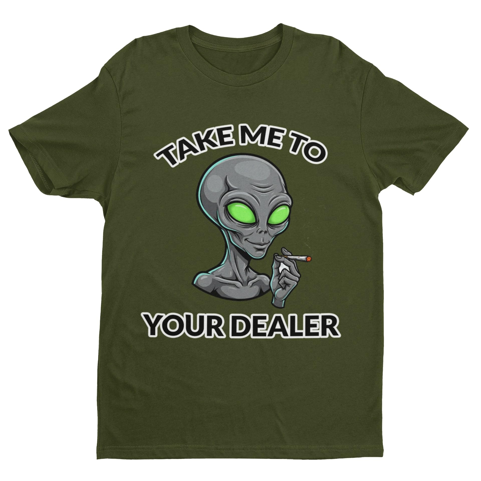 Galaxy Tees Take Me To Your Dealer Alien T-Shirt Funny UFO Space Tee - Galaxy Tees