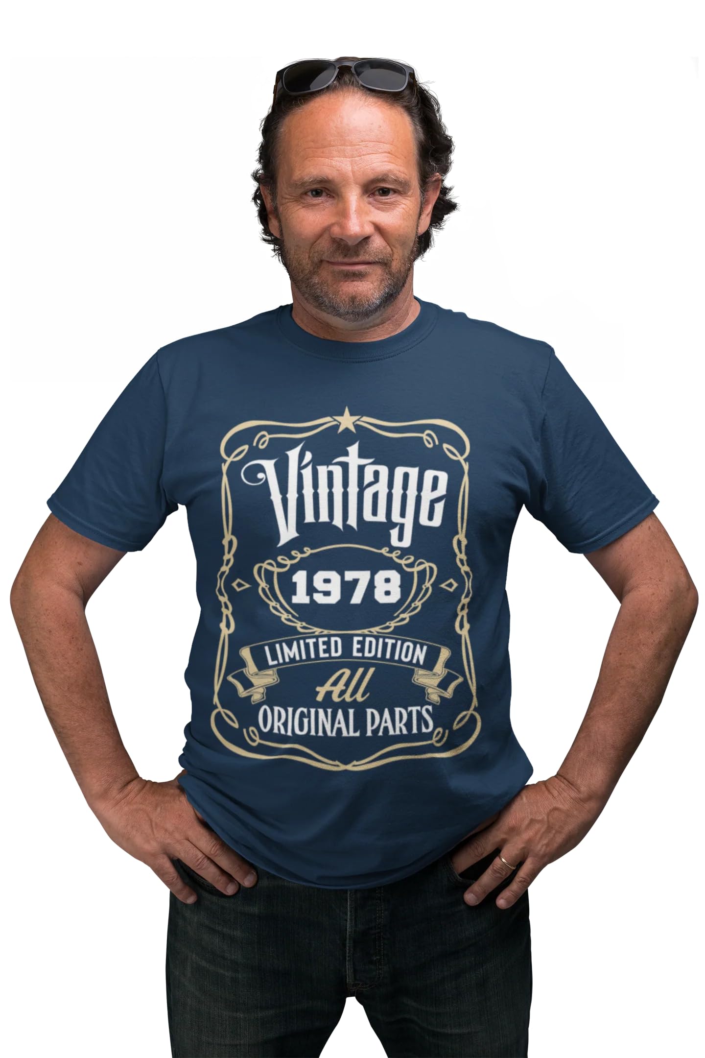 Galaxy Tees Personalised Any Year Whiskey Label Birthday T-Shirt - Galaxy Tees