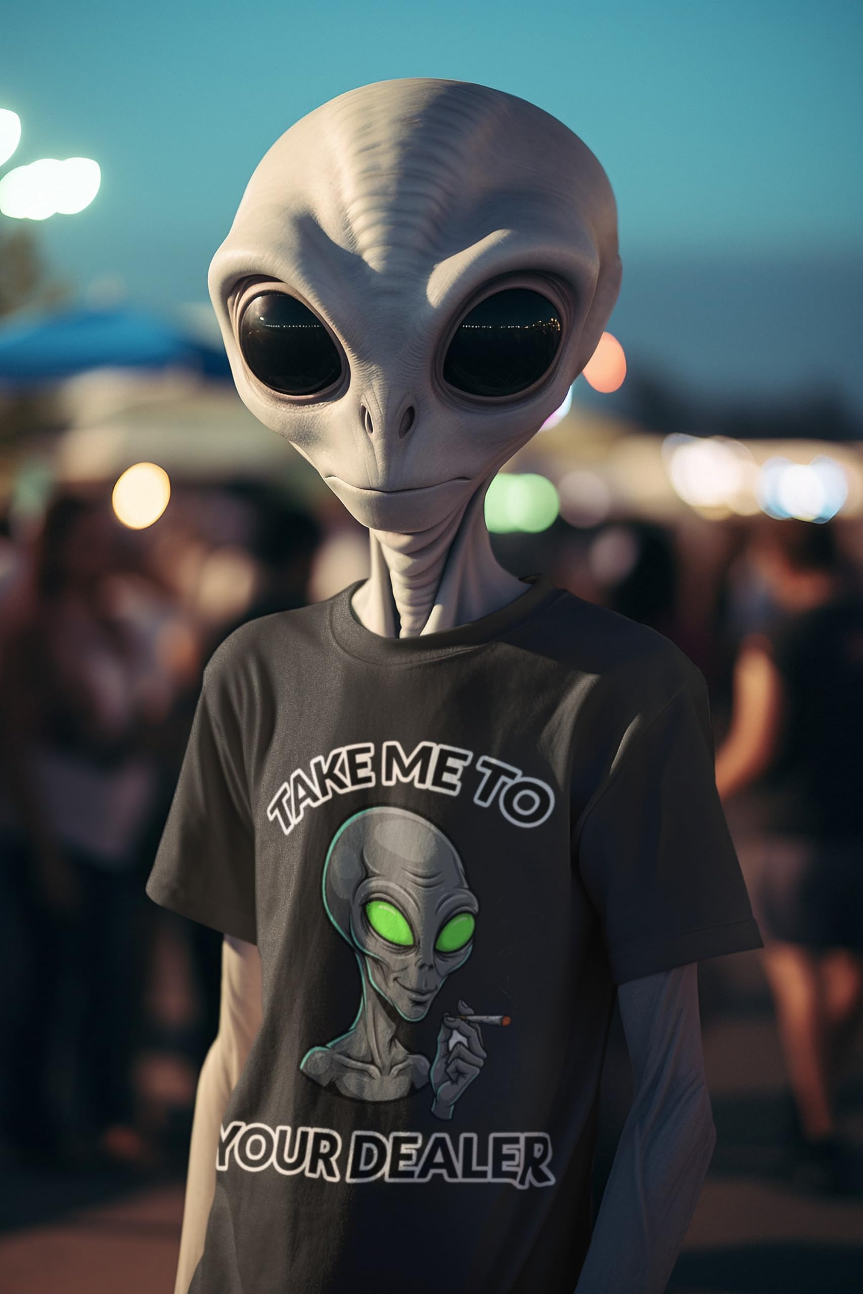 Galaxy Tees Take Me To Your Dealer Alien T-Shirt Funny UFO Space Tee - Galaxy Tees