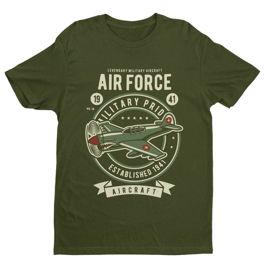 Air Force 1941 Classic Aircraft T Shirt Military Plane Spotter AeroplaGalaxy Tees