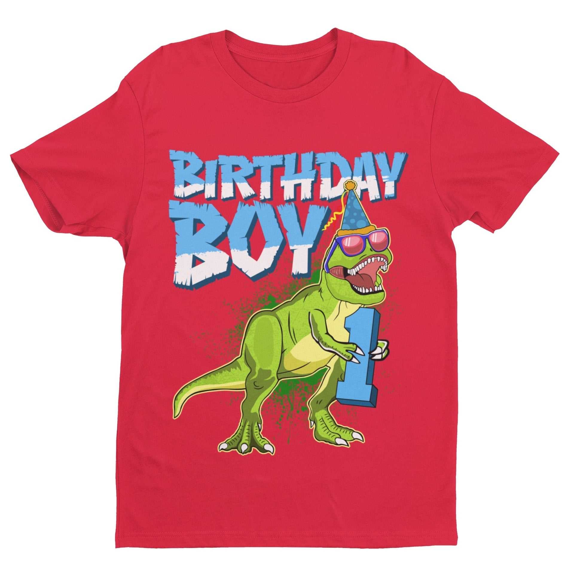 Baby Boys 1st Birthday Dinosaur T Shirt Birthday Gift T-ShirtGalaxy Tees