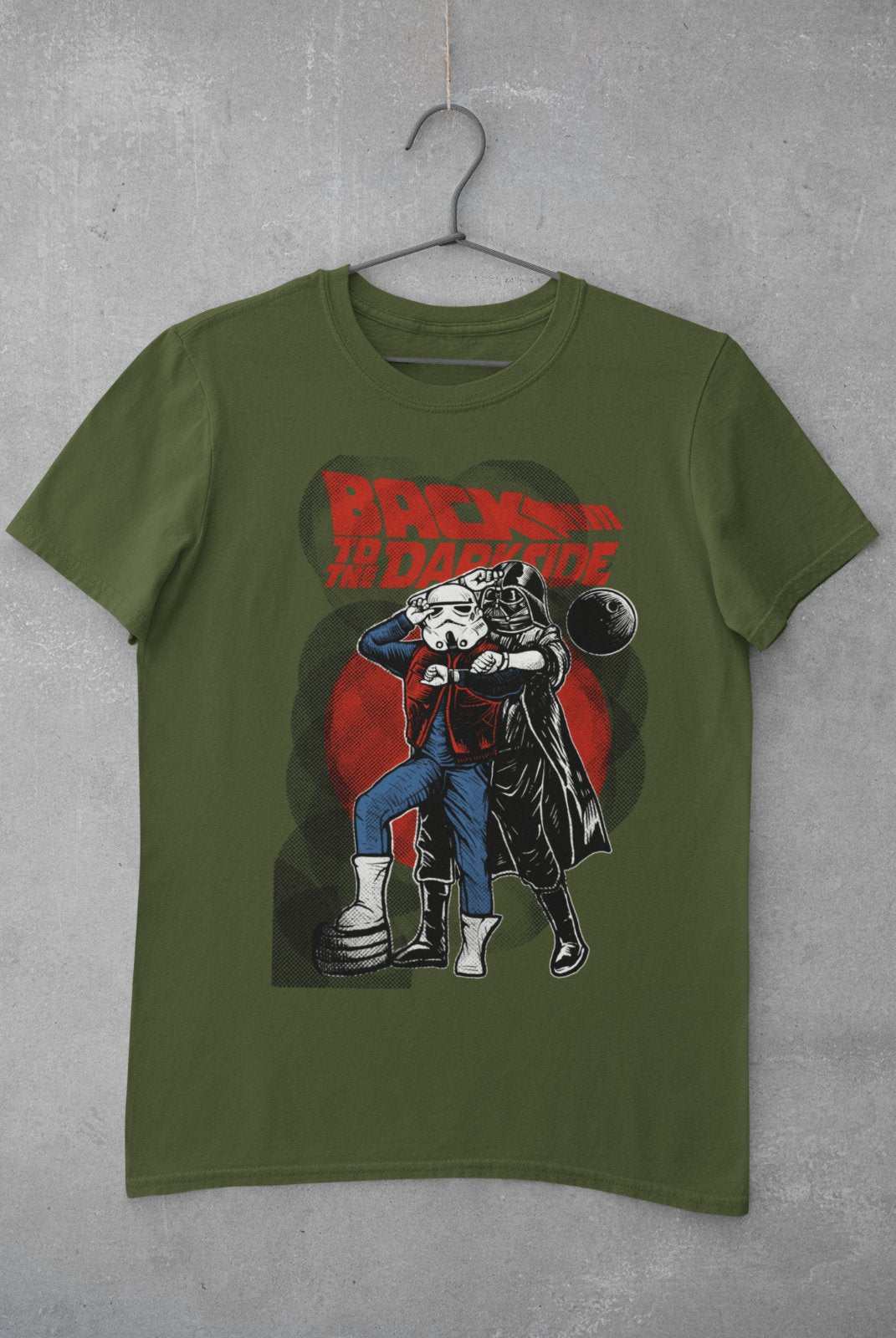 Back To The Darkside Retro Wars Star Future To The Mash Up Parody Sci Galaxy Tees