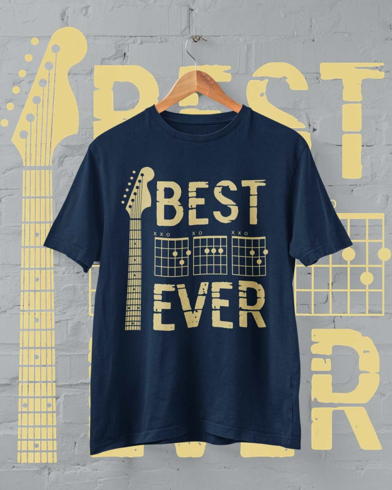 Best Dad Ever DAD in Chords Tab Guitar T Shirt Fathers Day Gift Idea GGalaxy Tees