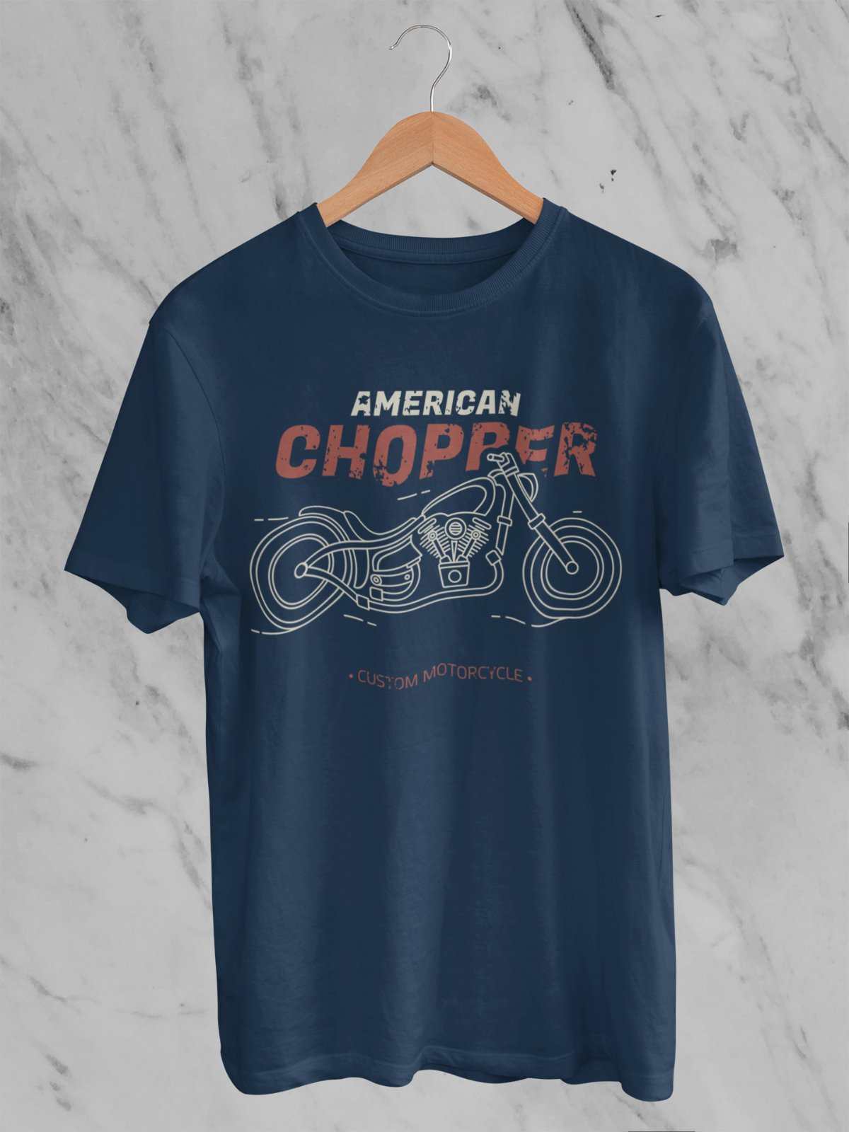 Biker T Shirt American Chopper Custom Motorcycle Classic Vintage MotorGalaxy Tees