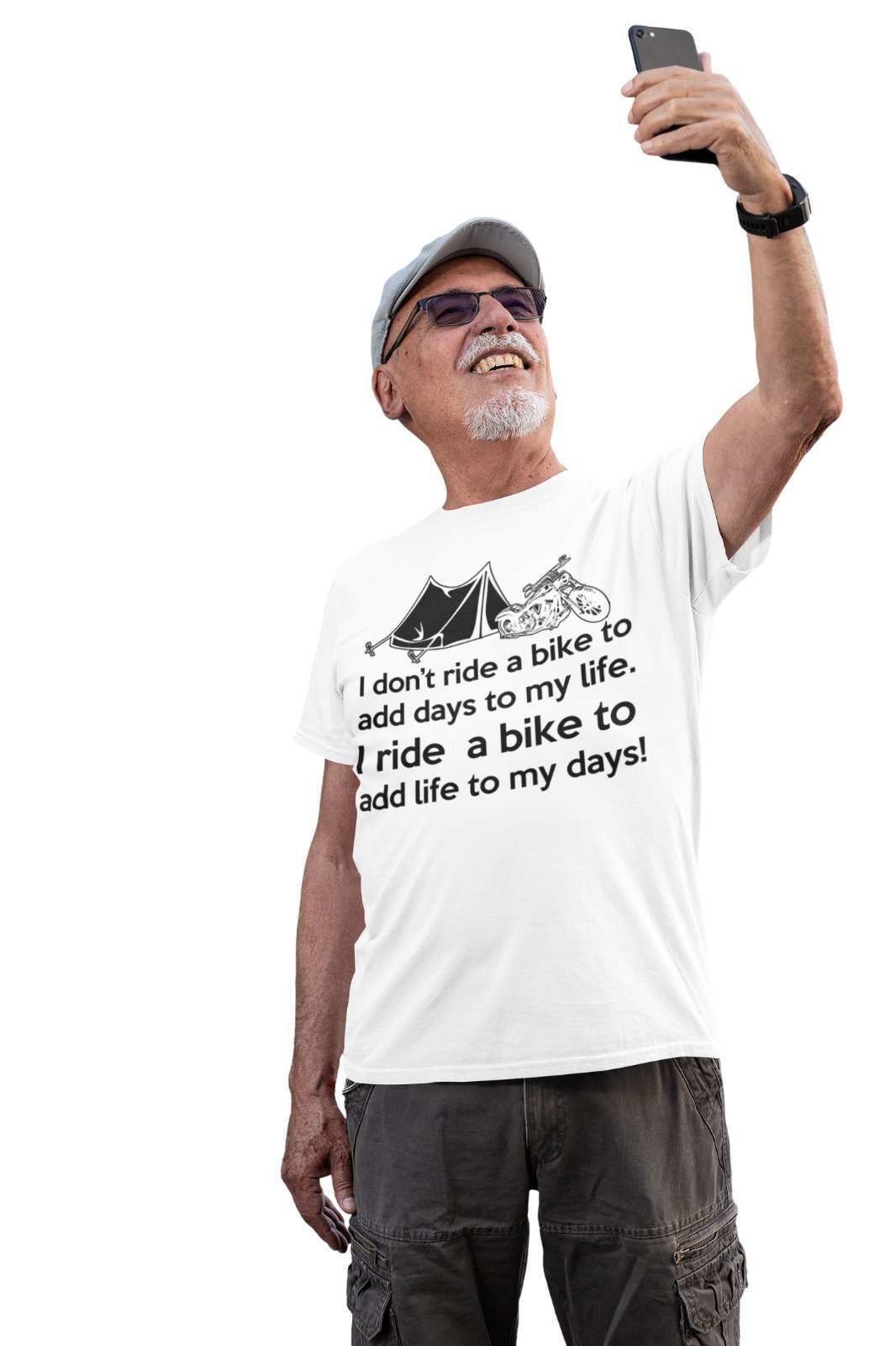 Biker T Shirt I Don't Ride To Add Days To My Life But Life To My Days Galaxy Tees