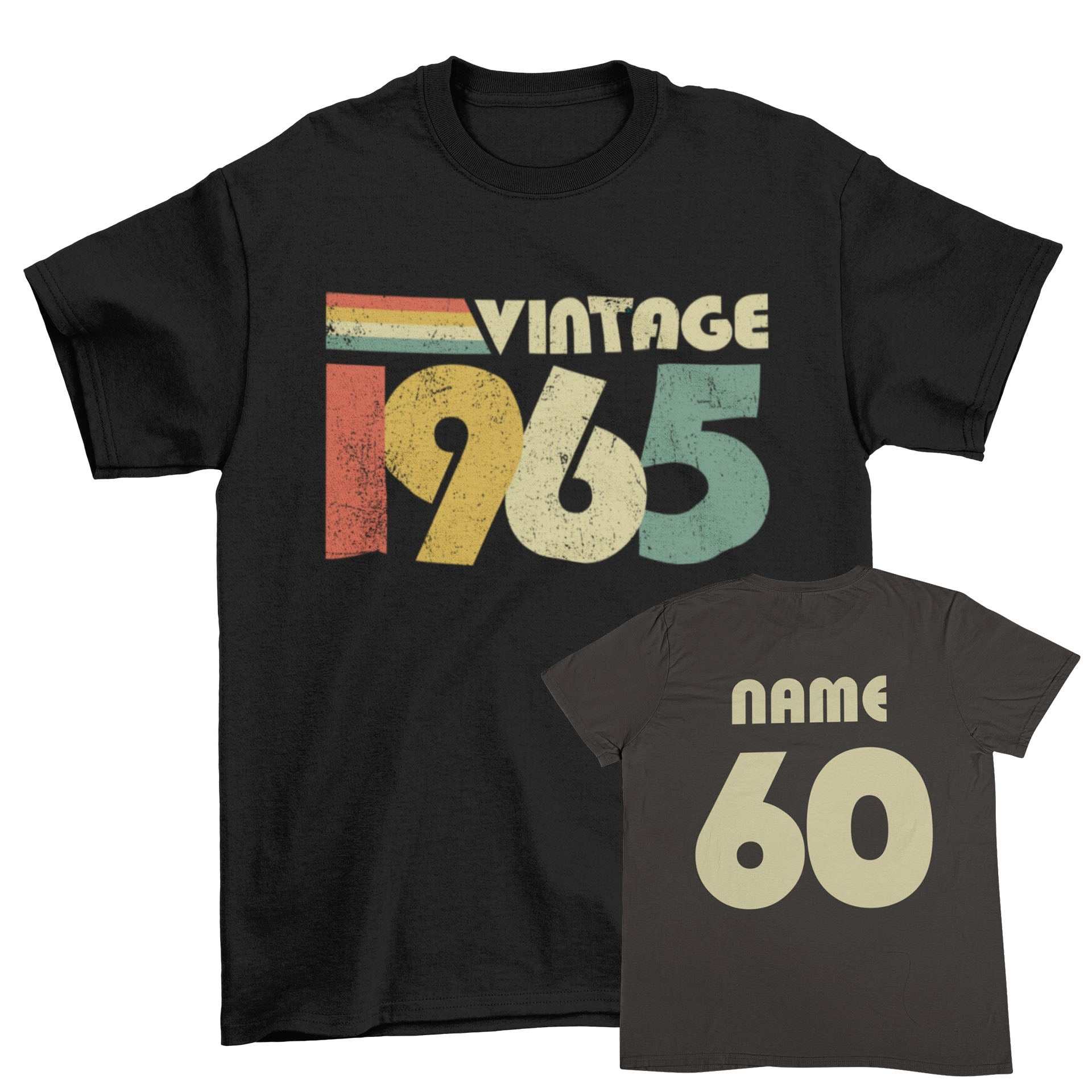 Galaxy Tees Men's Personalised 60th Birthday in 2025 T Shirt Vintage 1Galaxy Tees