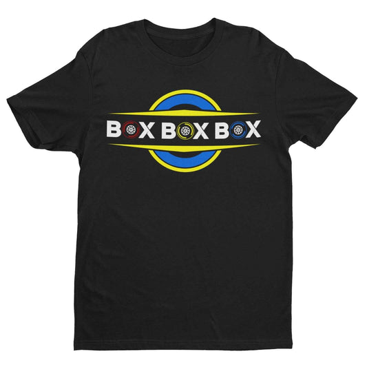 Box Box Box Funny Motor Racing Grand Prix Themed T Shirt Pit Lane RaceGalaxy Tees