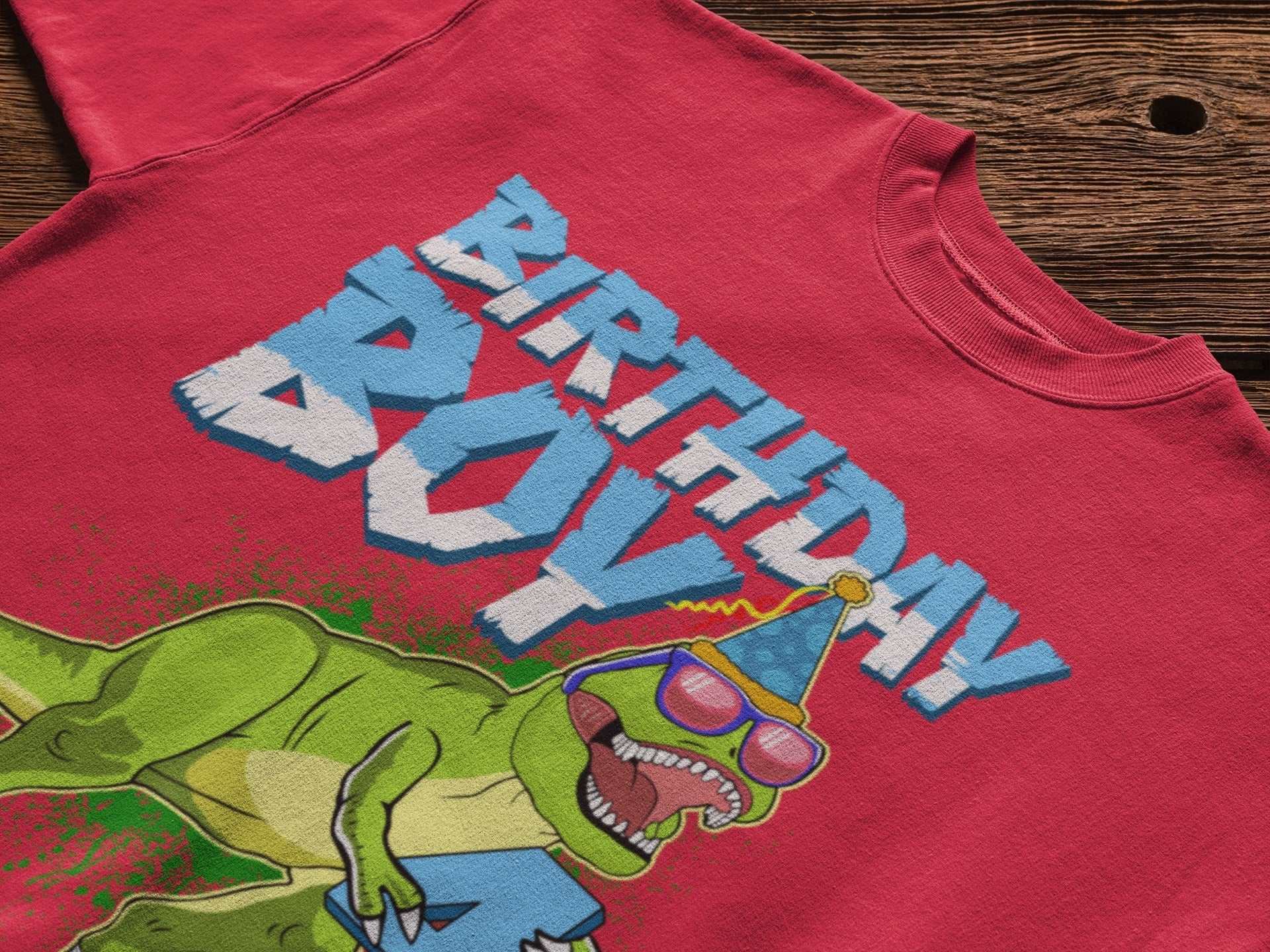 Boys 4th Birthday Dinosaur T Shirt Birthday BoyGalaxy Tees
