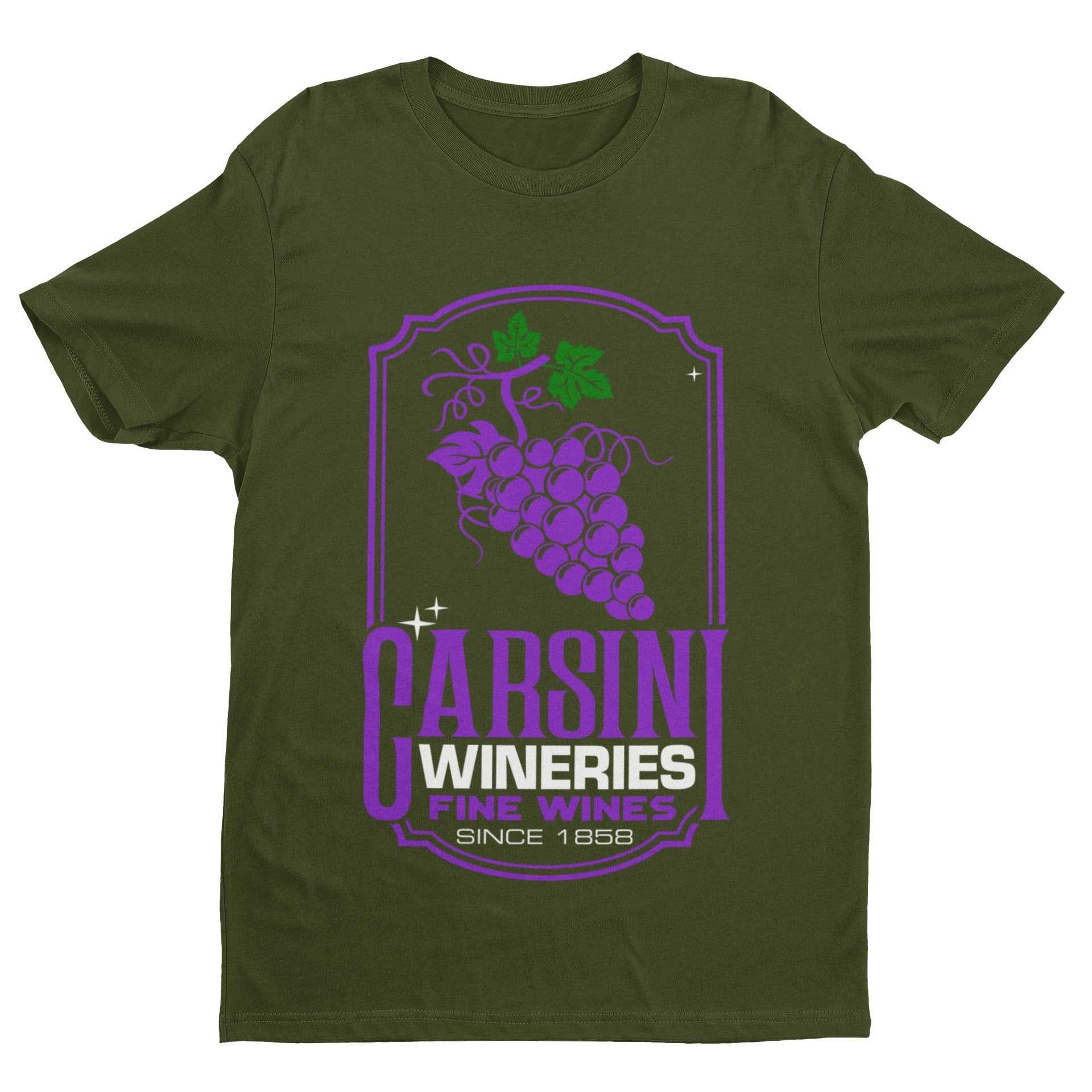 Carsini Wineries Retro 80s TV Themed T Shirt Columbo Detective ClassicGalaxy Tees