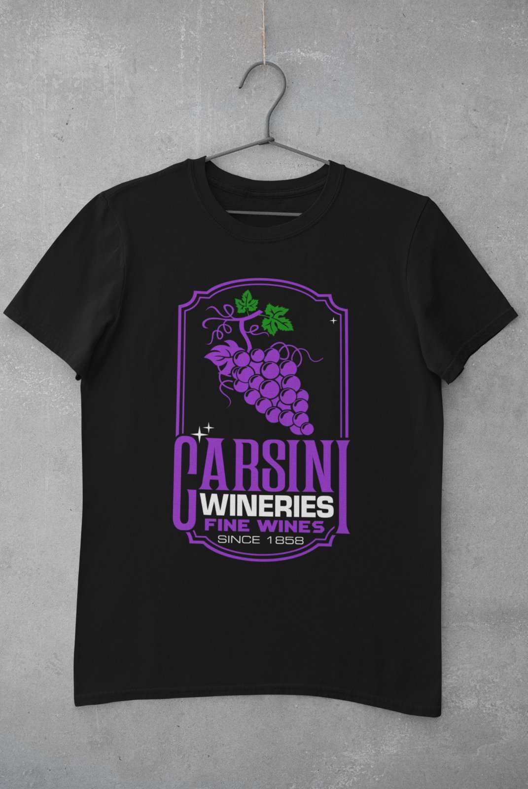 Carsini Wineries Retro 80s TV Themed T Shirt Columbo Detective ClassicGalaxy Tees