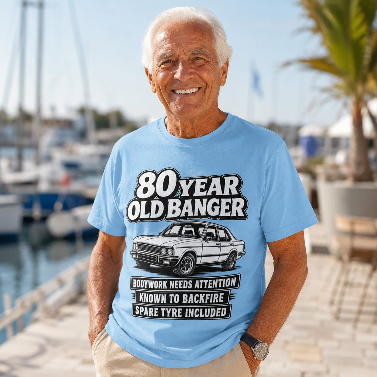 80 Year Old Banger T-Shirt - Funny 80th Birthday Gift, supporting product image 3