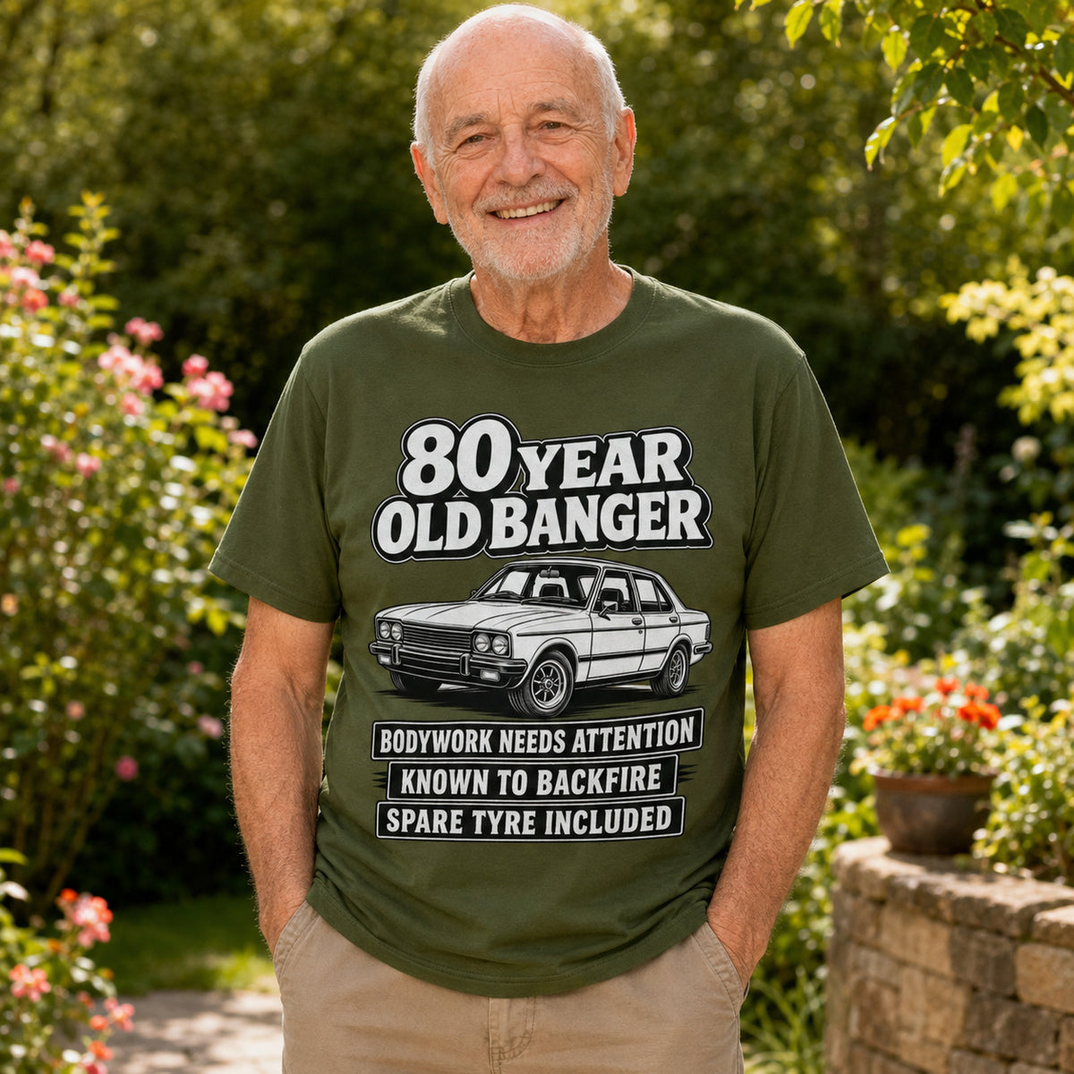 80 Year Old Banger T-Shirt - Funny 80th Birthday Gift, supporting product image 4