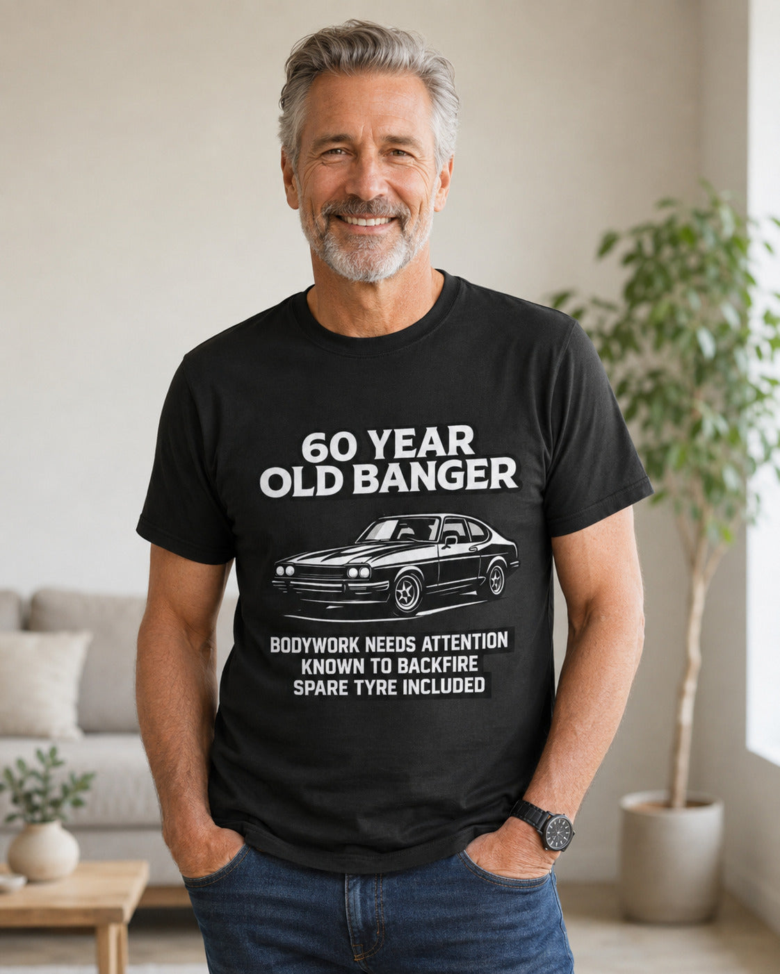 60 Year Old Banger Classic Car T-Shirt