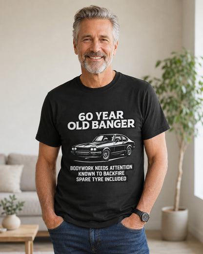 60 Year Old Banger Classic Car T-Shirt
