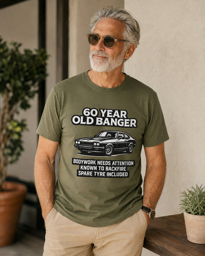60 Year Old Banger Classic Car T-Shirt