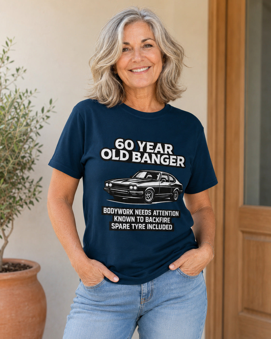 60 Year Old Banger Classic Car T-Shirt