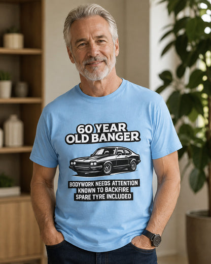 60 Year Old Banger Classic Car T-Shirt