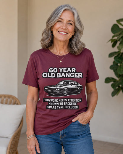 60 Year Old Banger Classic Car T-Shirt