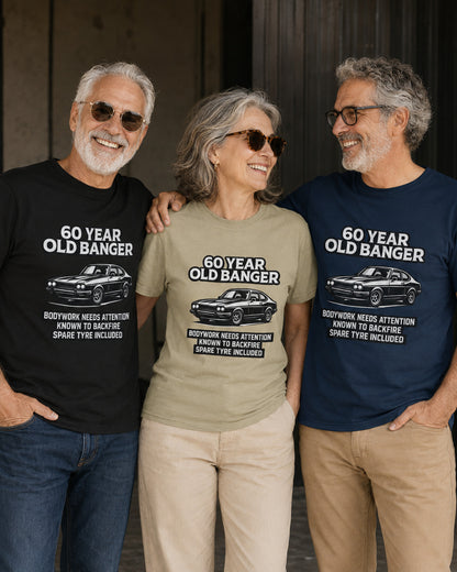 60 Year Old Banger Classic Car T-Shirt