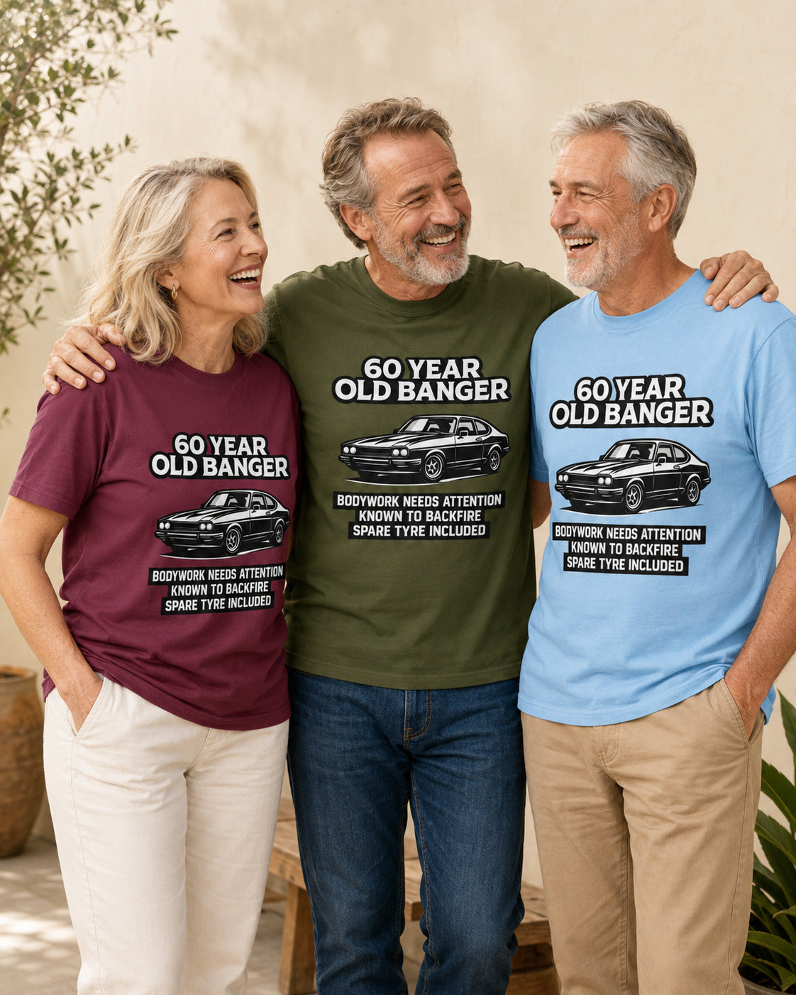 60 Year Old Banger Classic Car T-Shirt