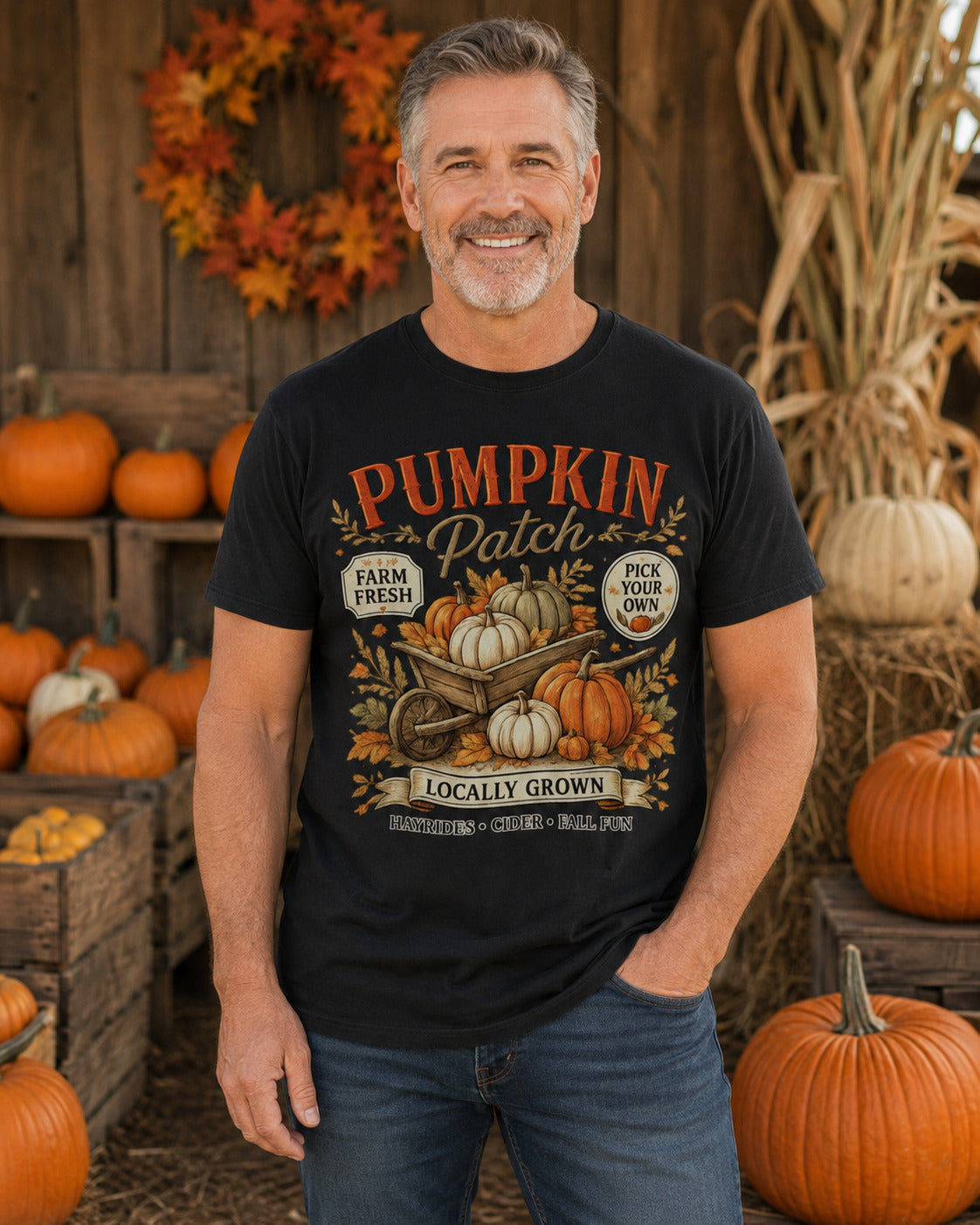 Pumpkin Patch Halloween T-Shirt – Farm Fresh Harvest Tee