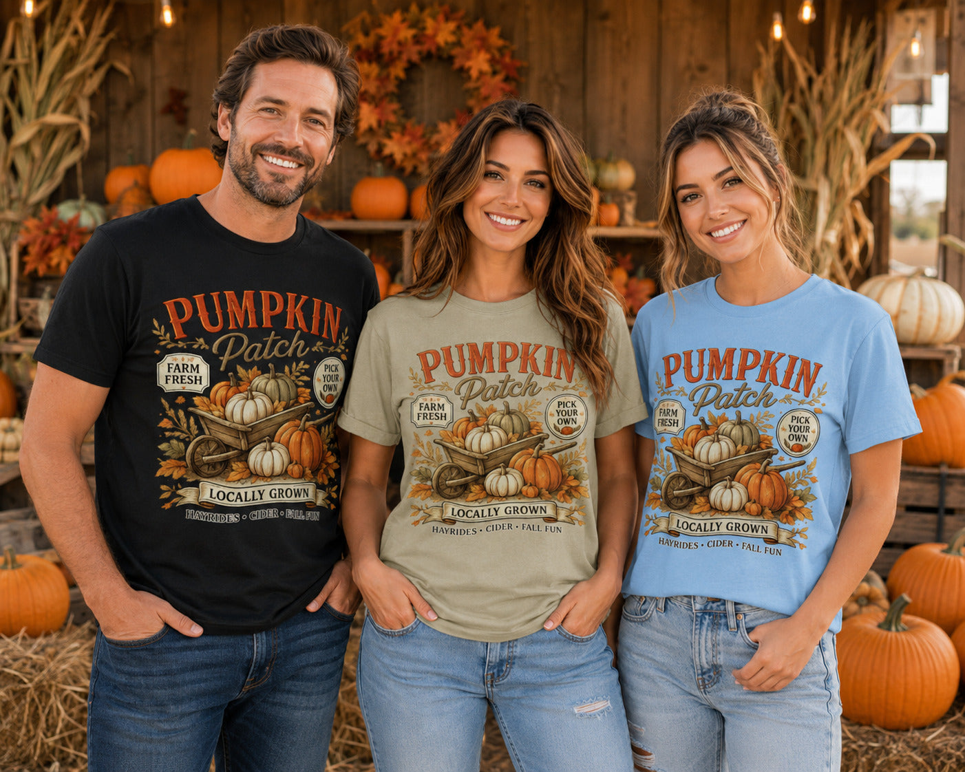 Pumpkin Patch Halloween T-Shirt – Farm Fresh Harvest Tee