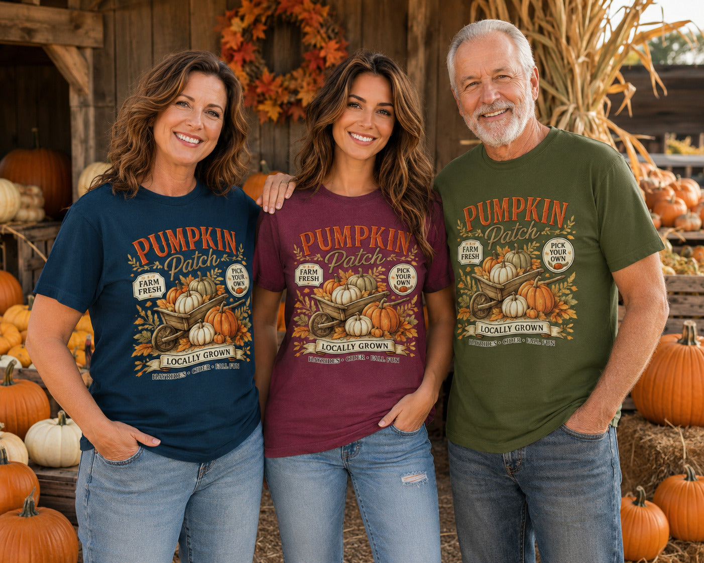Pumpkin Patch Halloween T-Shirt – Farm Fresh Harvest Tee