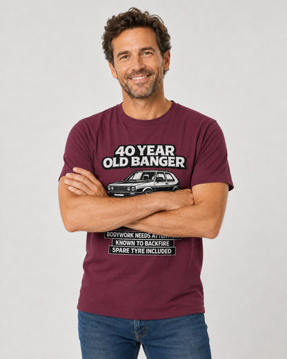 40 Year Old Banger Classic Hatchback T-Shirt