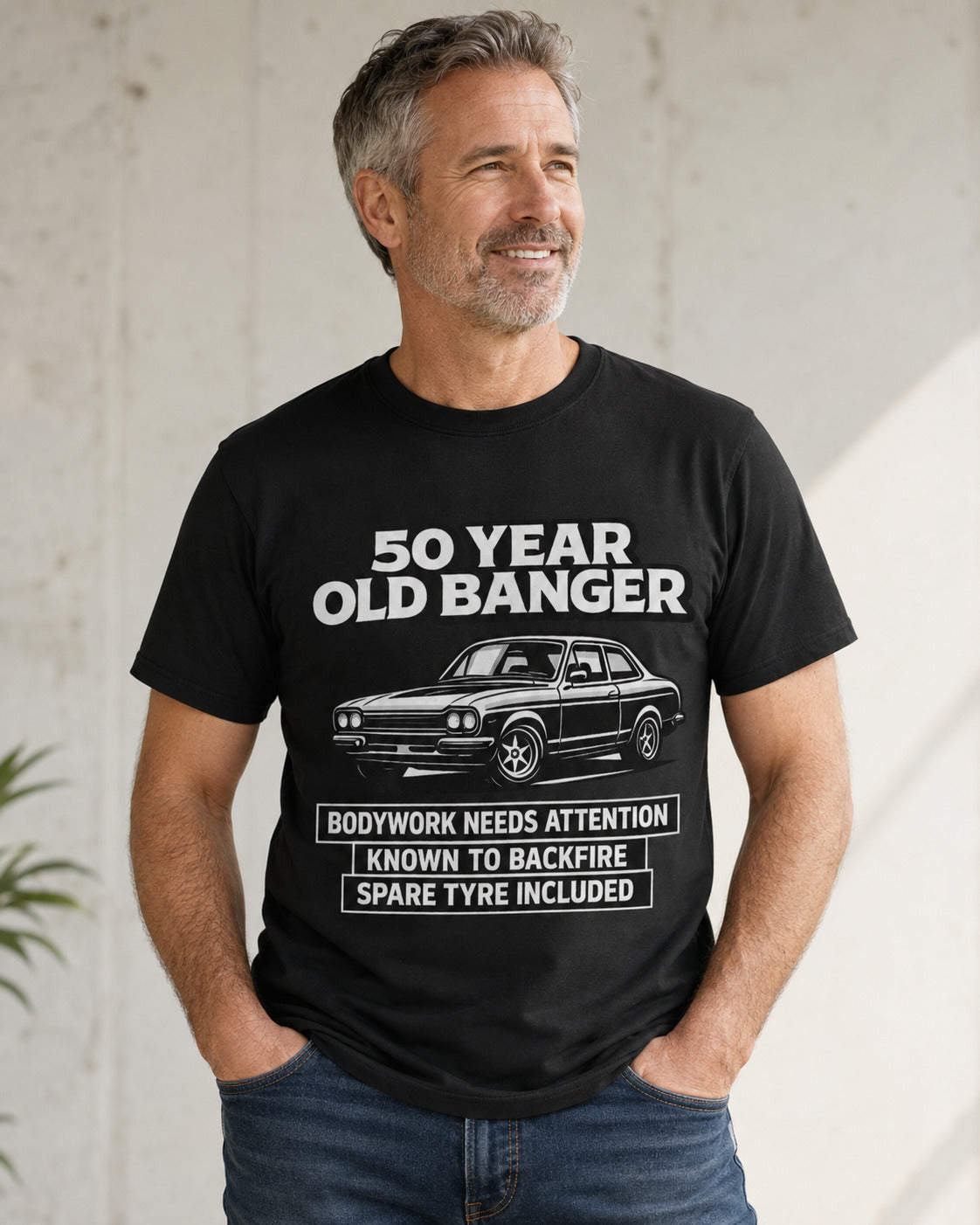 50 Year Old Banger Classic Car T-Shirt