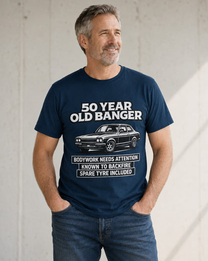 50 Year Old Banger Classic Car T-Shirt
