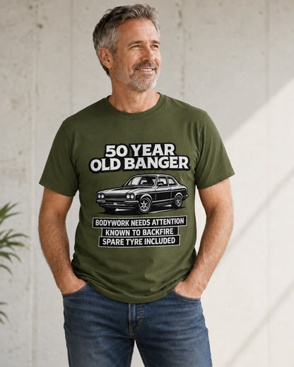 50 Year Old Banger Classic Car T-Shirt