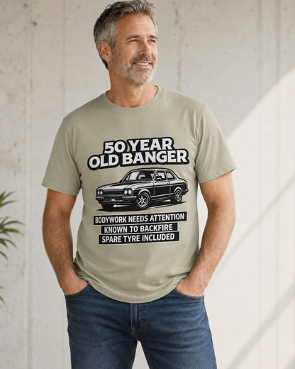 50 Year Old Banger Classic Car T-Shirt