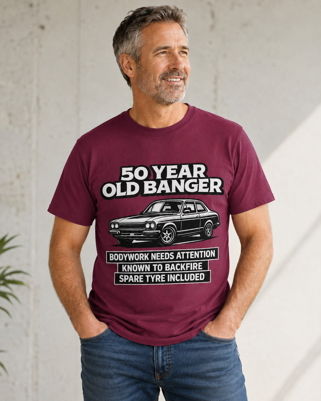 50 Year Old Banger Classic Car T-Shirt