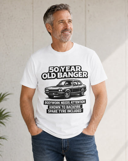 50 Year Old Banger Classic Car T-Shirt