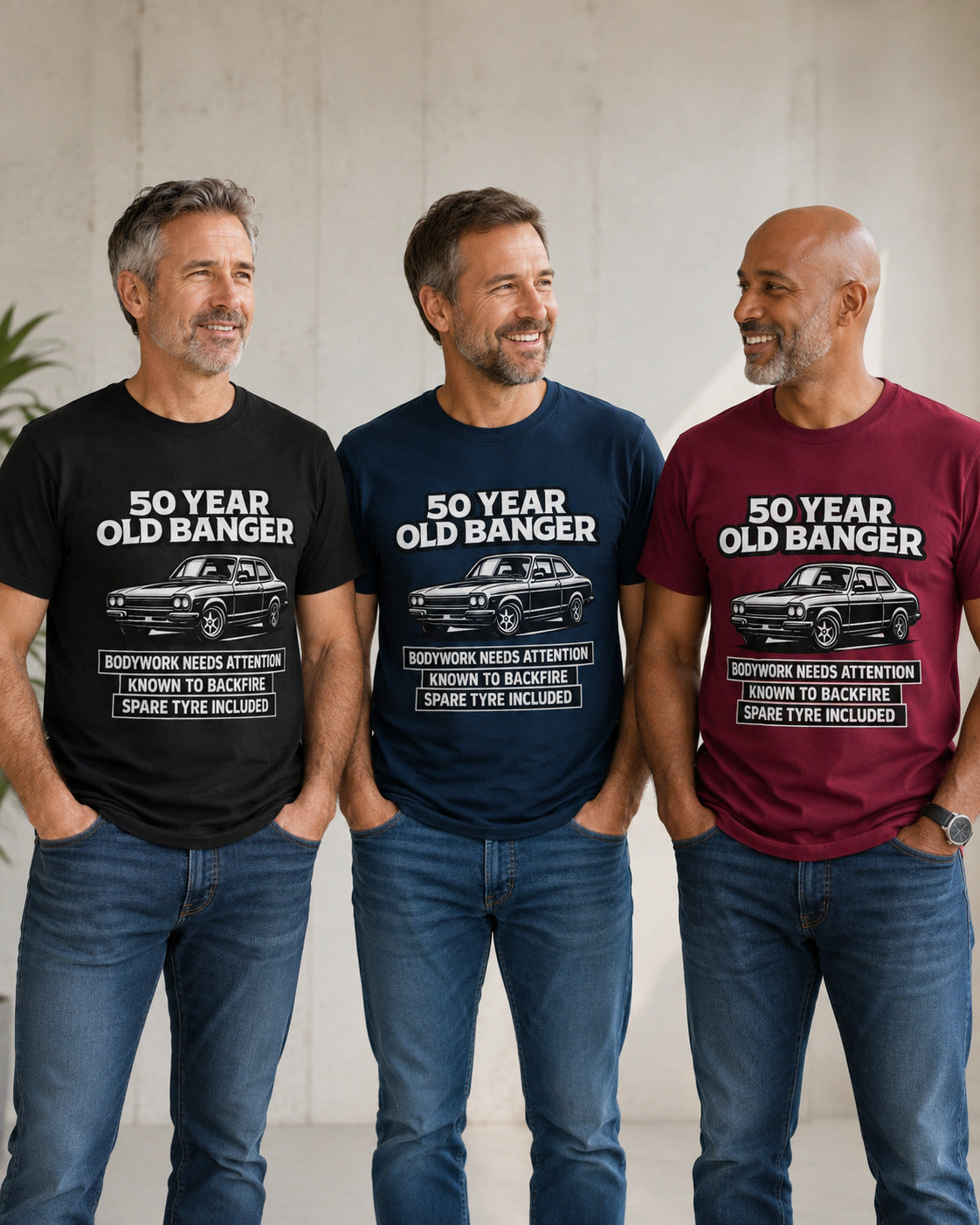 50 Year Old Banger Classic Car T-Shirt