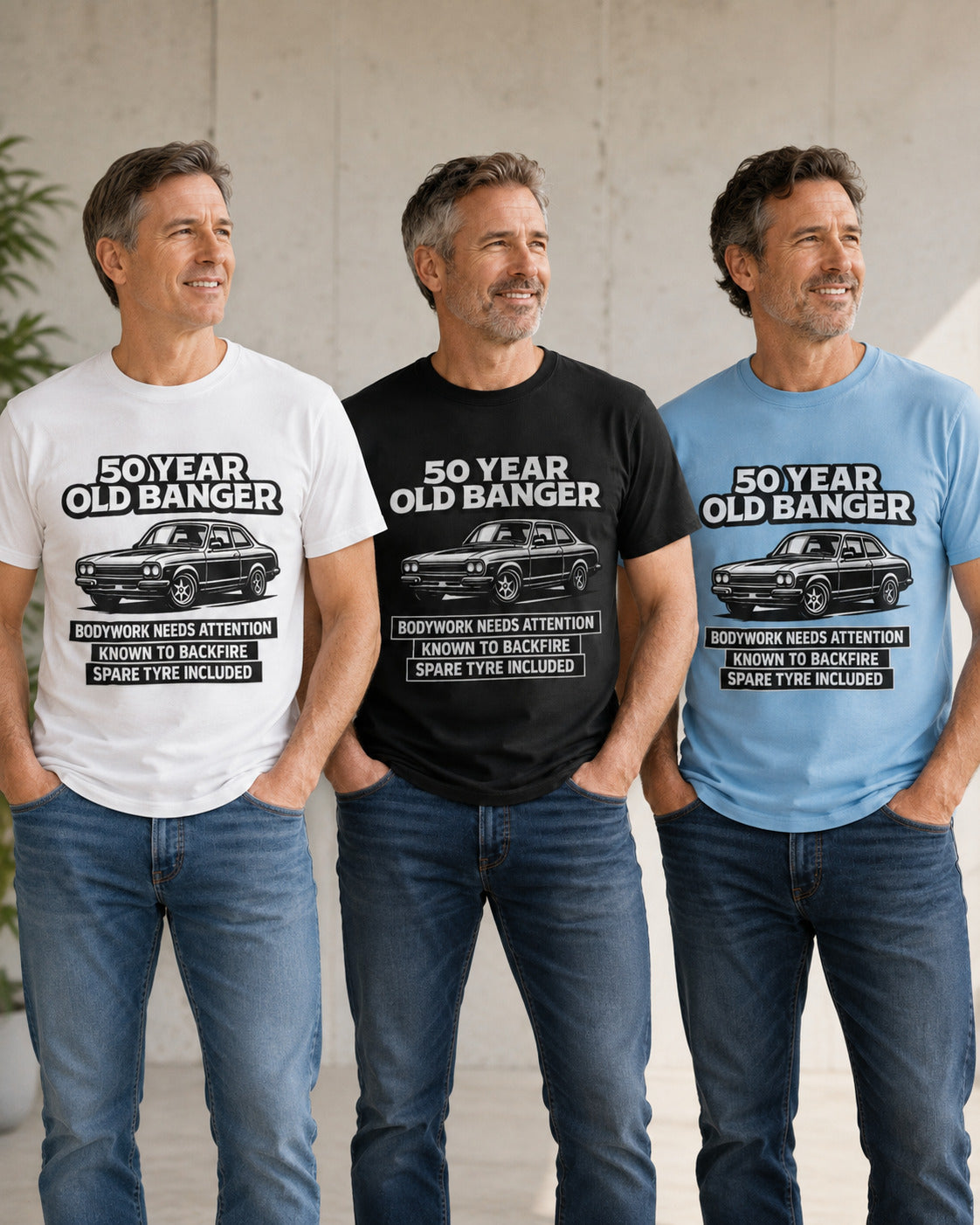 50 Year Old Banger Classic Car T-Shirt