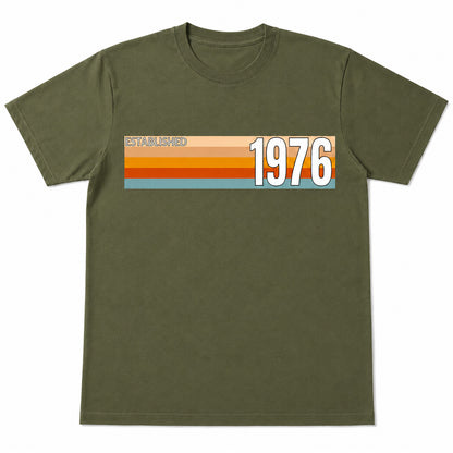 Established 1976 T-Shirt, 50th Birthday 2026 Retro Gift