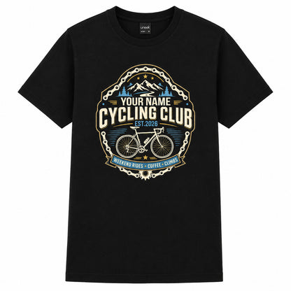 Personalised Cycling Club T-Shirt - Name & Year