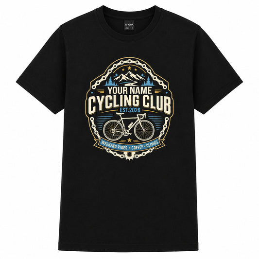 Personalised Cycling Club T-Shirt - Name & Year