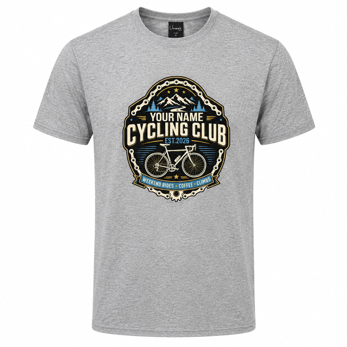 Personalised Cycling Club T-Shirt - Name & Year