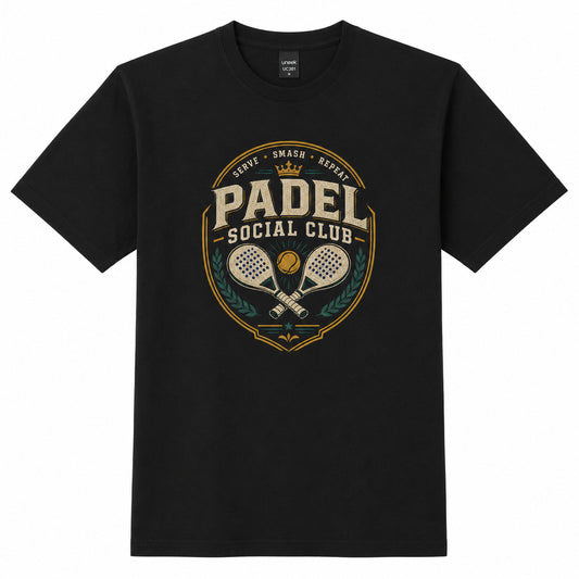 Galaxy Tees Padel Social Club T-Shirt, Vintage Racket Sport Tee